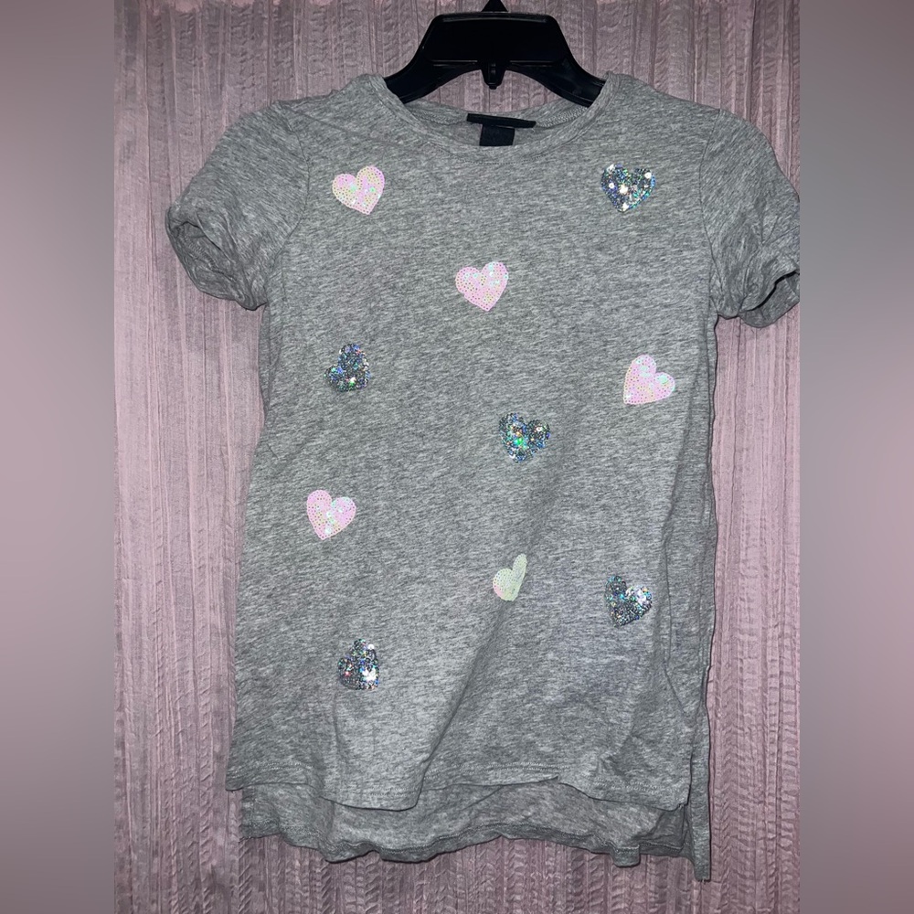 It's Our Time Gray and Pink Short Sleeve Tee